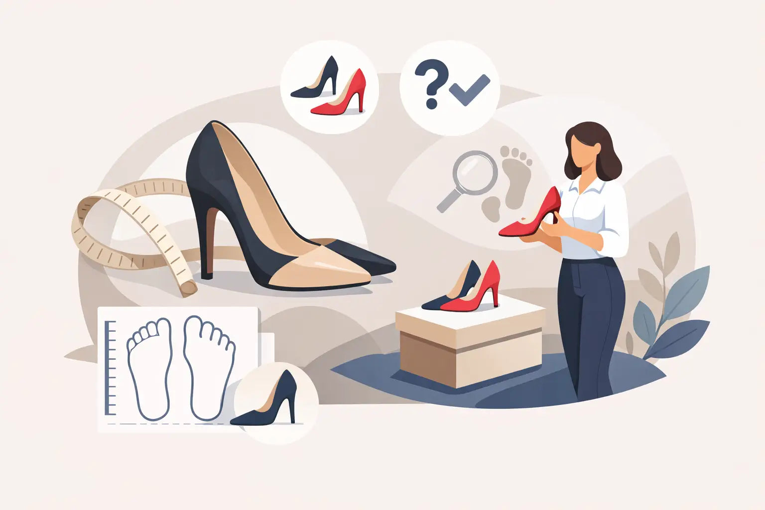 Wie fallen Designer Pumps aus? Größe richtig wählen
