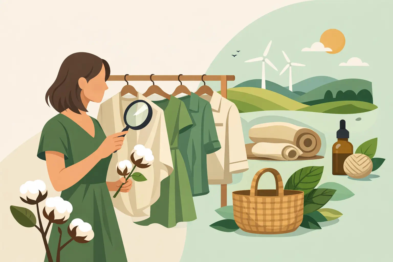 Nachhaltige Damenmode: hochwertige Materialien