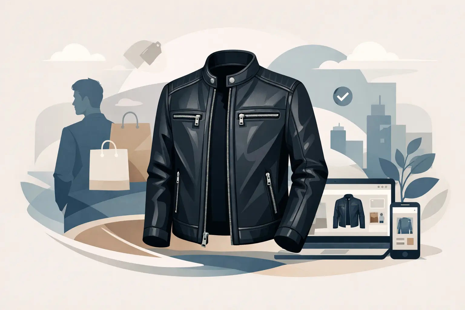 Premium Herren Lederjacke online kaufen mit Anspruch