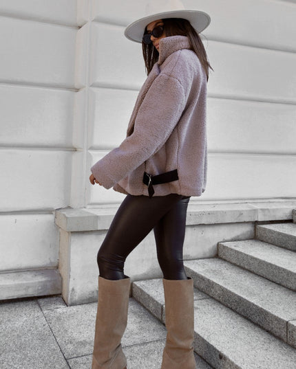 LA BALANCIA | FLUFFY Jacke | Taupe