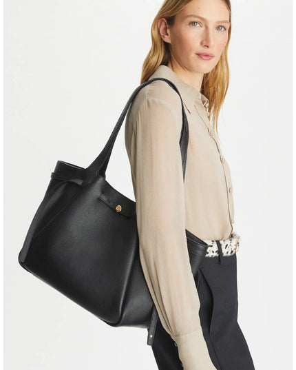 Tory Burch | Romy Tote Ledertasche | Schwarz