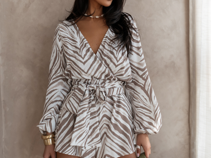 LaBalancia SINTRA Jumpsuit – Righe Beige