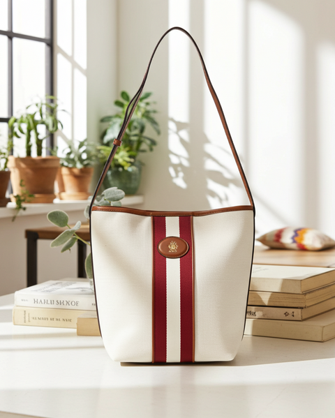 BALLY SIGN Stripe Shoulder Bag