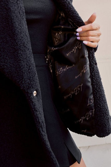 LA BALANCIA | FLUFFY Jacke | Schwarz