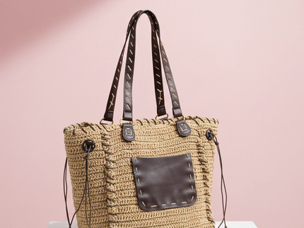 CC logo fur shopper 