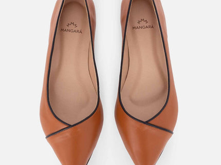 Ariri Brown Leather Ballerinas – Comfort Flat