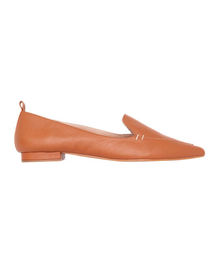 Black Leather Ballerinas Butia – Women’s Pointed-Toe Flat Shoes-6