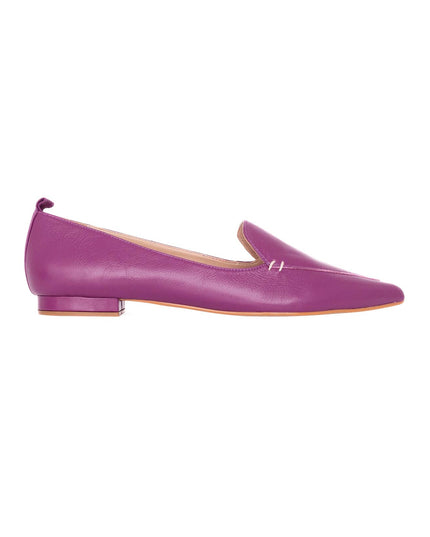 Black Leather Ballerinas Butia – Women’s Pointed-Toe Flat Shoes-8