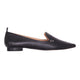Black Leather Ballerinas Butia – Women’s Pointed-Toe Flat Shoes-0