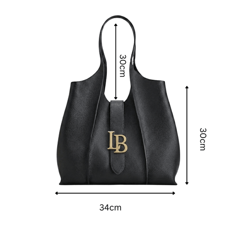 Mayfair Black Shoulder Plant Based Leather Bag  (Pre-Order For delivery July 22nd 2026)-4
