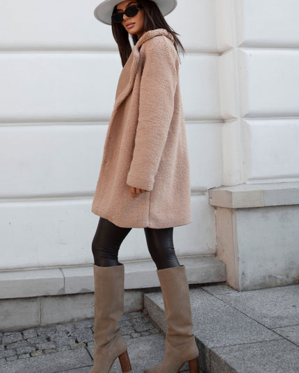 LA BALANCIA | TEDDY Mantel | Beige