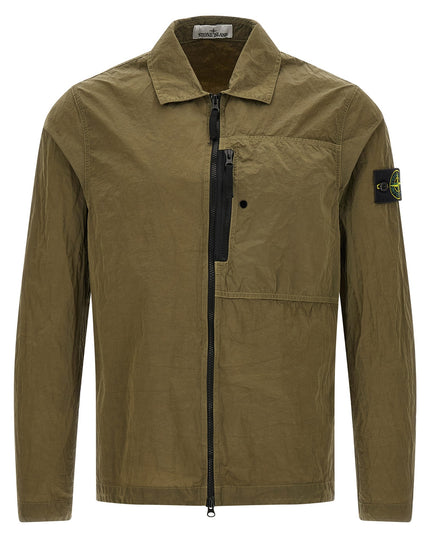 Stone Island | 120004 Nylon Metal Overshirt | Olivgrün | Herren
