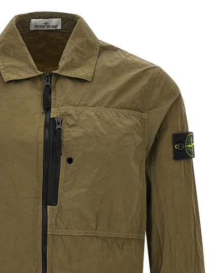 Stone Island | 120004 Nylon Metal Overshirt | Olivgrün | Herren