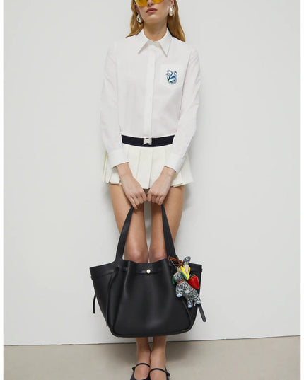 Tory Burch | Romy Tote Ledertasche | Schwarz