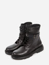 L'ARTE MILANO | Leder Ankle Boots | Black | Damen