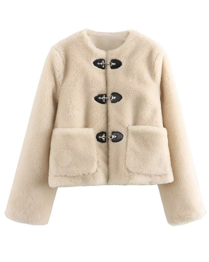 Jacke Cremeweiß — HAMPTONS TOGGLE SHORT COAT