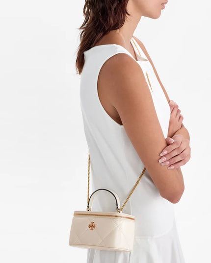 Tory Burch | Charlie Vanity Case Crossbody | White | Damen