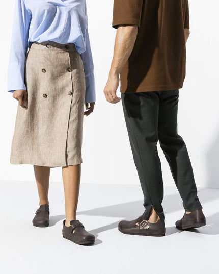 Birkenstock | London Schuhe aus geöltem Naturleder | Braun | Unisex