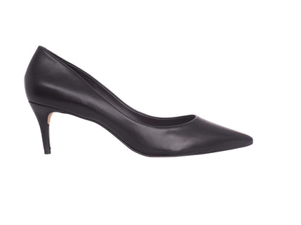 Tenate Black Leather Pumps – 6cm Medium Block Heel