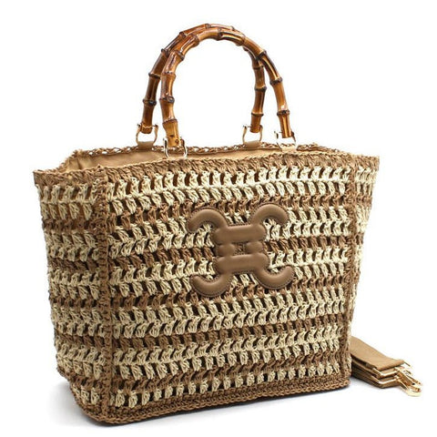 CROCHET PARIS Tragetasche Handtasche mit Logo - ModeEcho