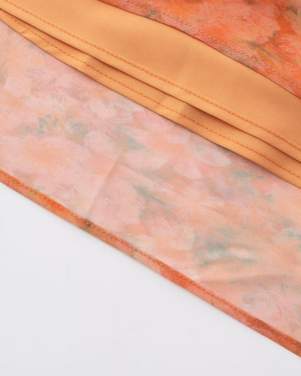 Damen Sommerkleid ES VEDRÀ RUNWAY Orange