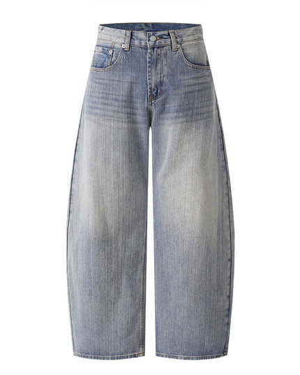 MaisonGrozavu – Iron Top Drape Jeans | Blue