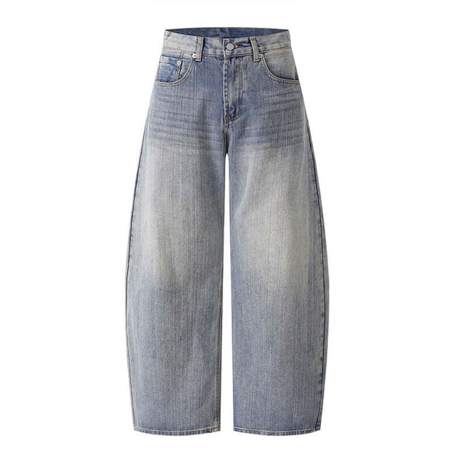 MaisonGrozavu – Iron Top Drape Jeans | Blue