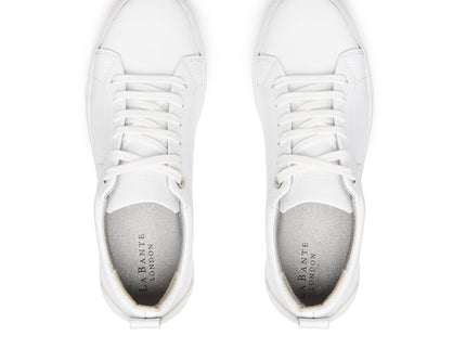 LB White Apple Leather Sneakers Women-2