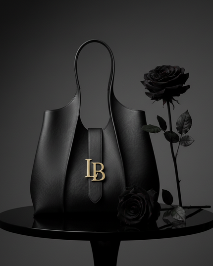 Mayfair Black Shoulder Plant Based Leather Bag  (Pre-Order For delivery July 22nd 2026)-1