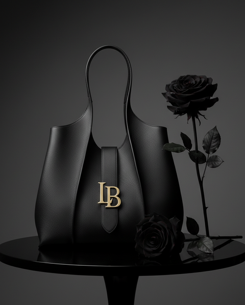 Mayfair Black Shoulder Plant Based Leather Bag  (Pre-Order For delivery July 22nd 2026)-1