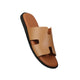 Wesley Men's H Dotted Style Leather Slipper-1