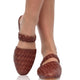 Sea Escape Woven Leather Slide Sandals-5
