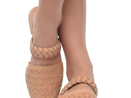 Sea Escape Woven Leather Slide Sandals-7