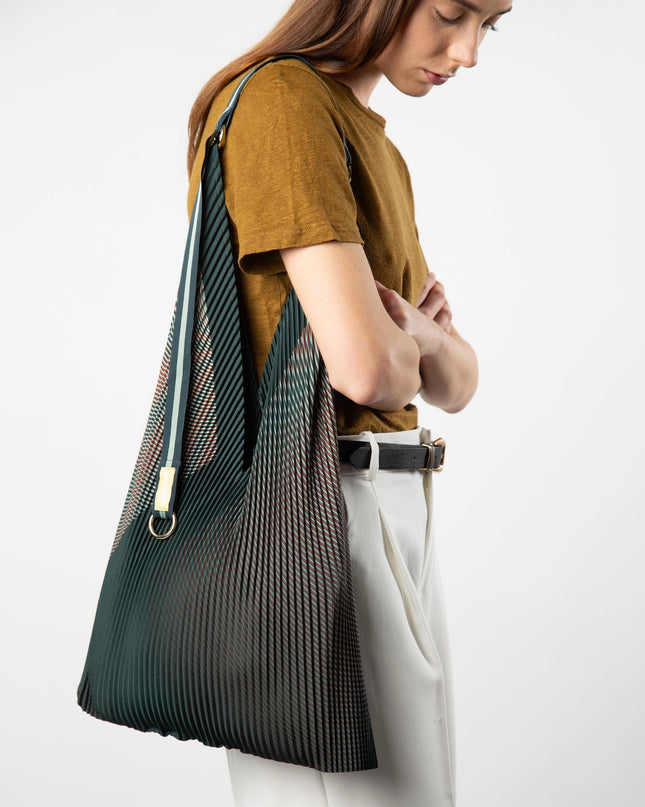 💟 Plissierte Tasche ISABELLA GREEN Y BAG
