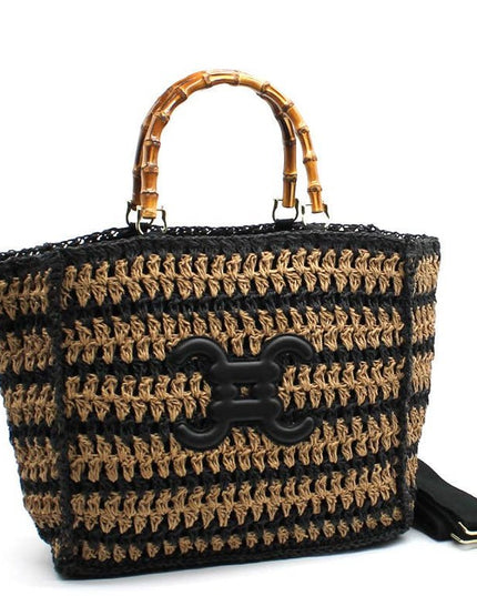 CROCHET PARIS Tragetasche Handtasche mit Logo - ModeEcho