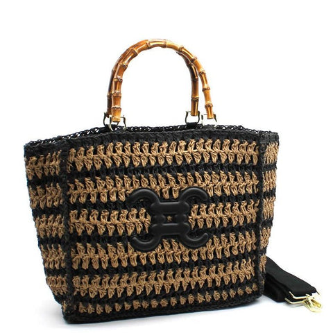 CROCHET PARIS Tragetasche Handtasche mit Logo - ModeEcho