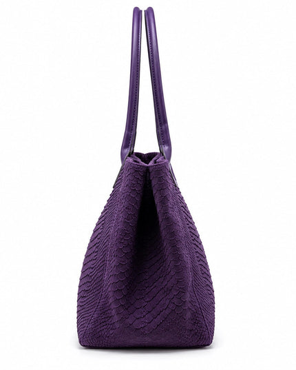 ZEEN | LOLA Schultertasche | Python-Prägung | Lila