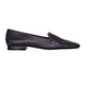 Cipó Beige Leder-Loafer mit eckiger Spitze – Flach