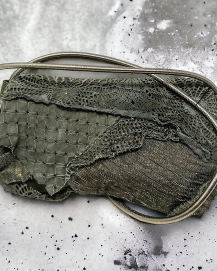 Yaya Unikat LederTasche in Salbeigrün - ModeEcho