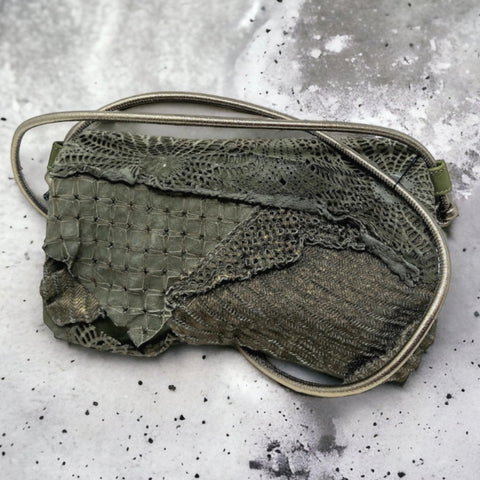 Yaya Unikat LederTasche in Salbeigrün - ModeEcho