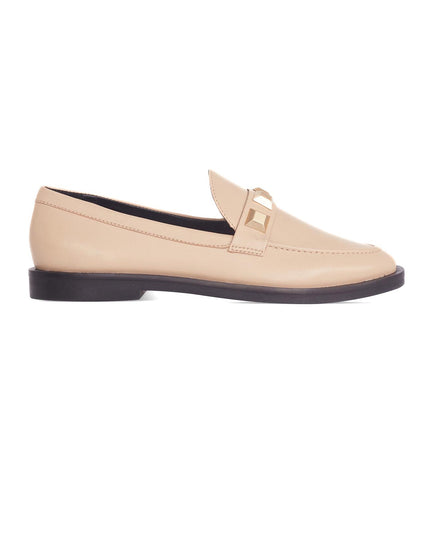 Caetê Kalbsleder-Loafer Beige