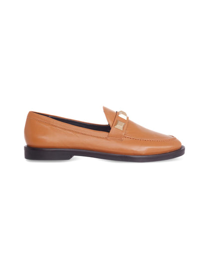 Mangará Caetê Loafers – Karamell-Kalbsleder mit Nieten