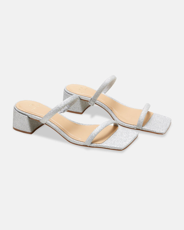 Maiate Textil-Mule Silber