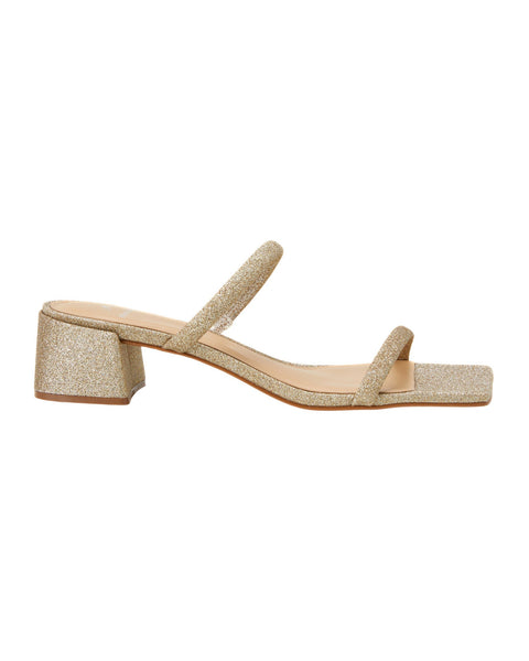 Maiate Textil-Mules Gold –