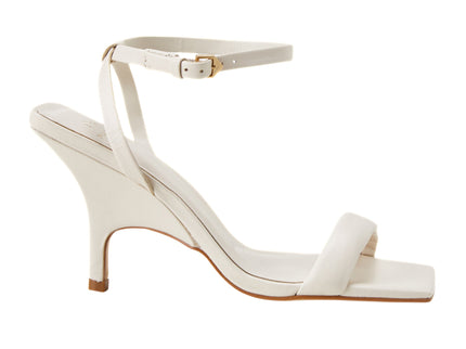 Cortiça Kalbsleder-Sandale Off-White