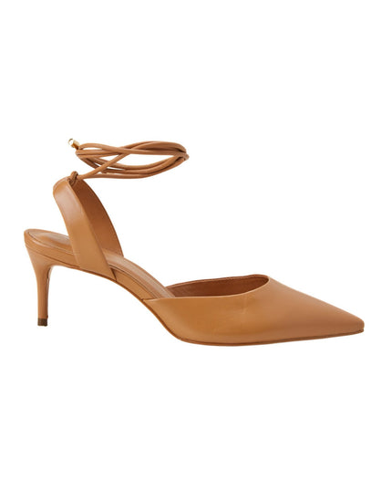 Mangará Atelier | Jaborandi Leder-Slingback-Pumps | Karamell