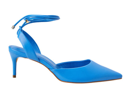 Jaborandi Leder-Slingback Blau