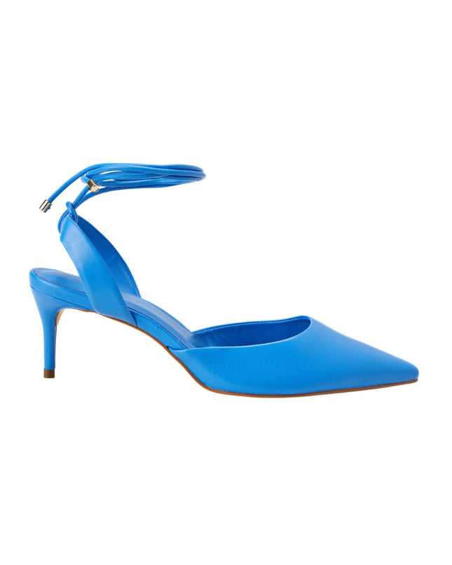 Jaborandi Leder-Slingback Blau