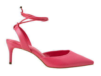 Jaborandi Pink Leather Slingback Heels