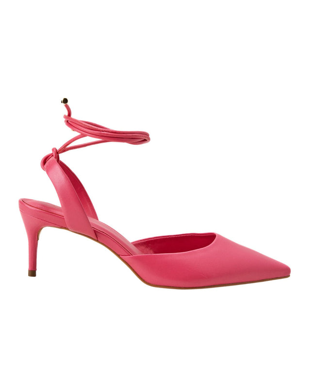 Jaborandi Pink Leather Slingback Heels